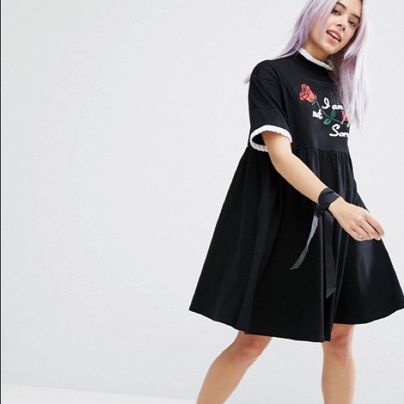 Lazy oaf I Am Not Sorry Dress Medium M - Picture 2 of 3